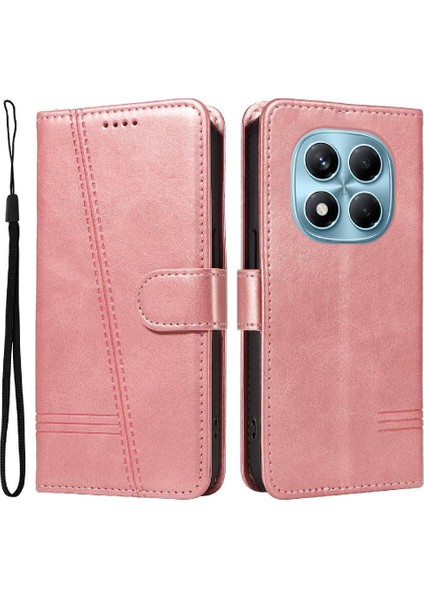 Kredi Kartı Yuvası ile Xiaomi Redmi Not 14 Pro 4g Için Filp Durumda Preslenmiş Pu (Yurt Dışından)