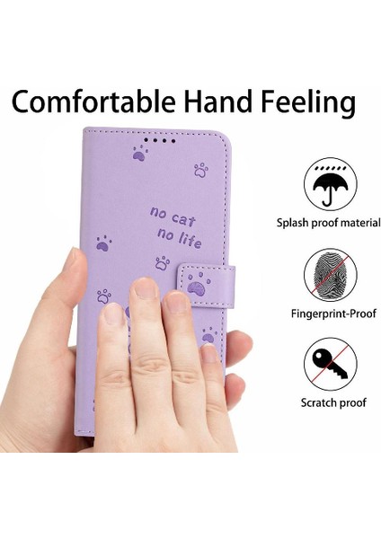 Xiaomi Redmi Note 14 4g Sevimli Kedi Deri Cüzdan Pu Deri Için Flip Case (Yurt Dışından)