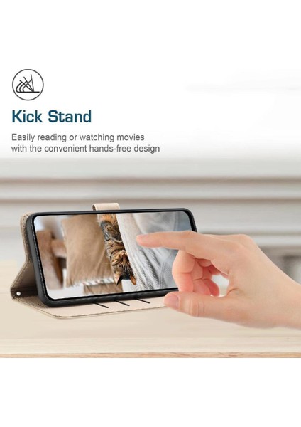 Xiaomi Redmi Note 14 4g Sevimli Kedi Deri Cüzdan Pu Deri Için Flip Case (Yurt Dışından)