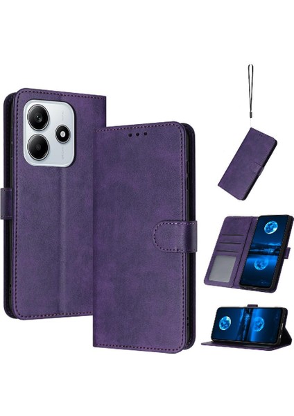Saf Kart Yuvası Kickstand ile Xiaomi Redmi Note 14 4g Için Flip Case (Yurt Dışından)