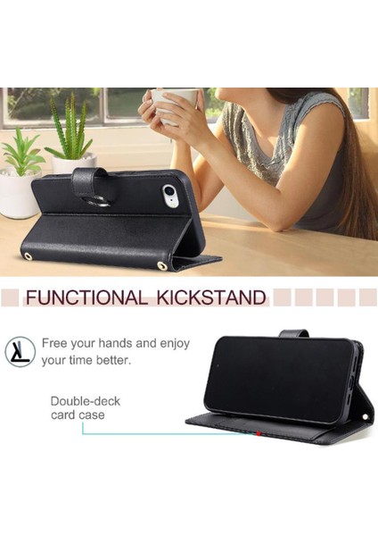 Xiaomi Redmi Note 14 Pro 5g Pu Deri Manyetik Kart Yuvaları Için Flip Case (Yurt Dışından)