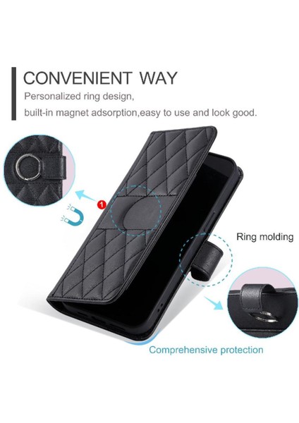 Xiaomi Redmi Note 14 Pro 5g Pu Deri Manyetik Kart Yuvaları Için Flip Case (Yurt Dışından)