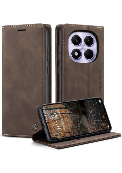 Xiaomi Redmi Not Için Flip Case 14 Pro 4g Vintage Pu Deri Cüzdan Çevir (Yurt Dışından)