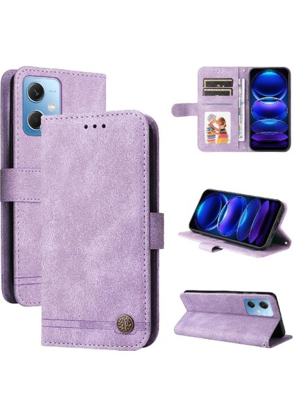 Xiaomi Poco X5 5g Cüzdan Darbeye Dayanıklı Kısa Kayış Uzun Kayış Için Flip Case (Yurt Dışından)