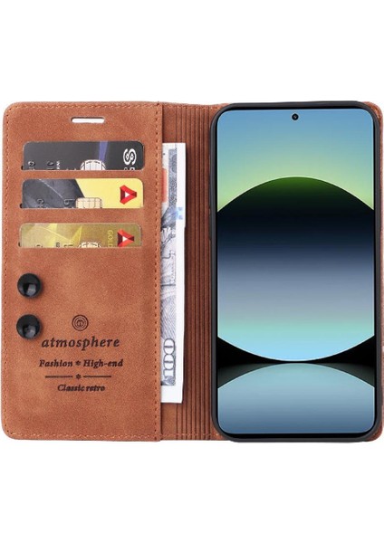 Xiaomi Redmi Note 14 Pro 5g Cüzdan Darbeye Deri Çanta Için Flip Case (Yurt Dışından)