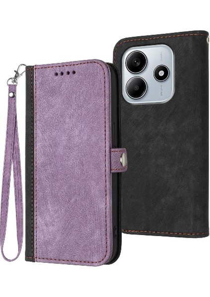 Kart Yuvası Standı Kickstand Koruyucu ile Xiaomi Redmi Note 14 4g Için Kılıf (Yurt Dışından)