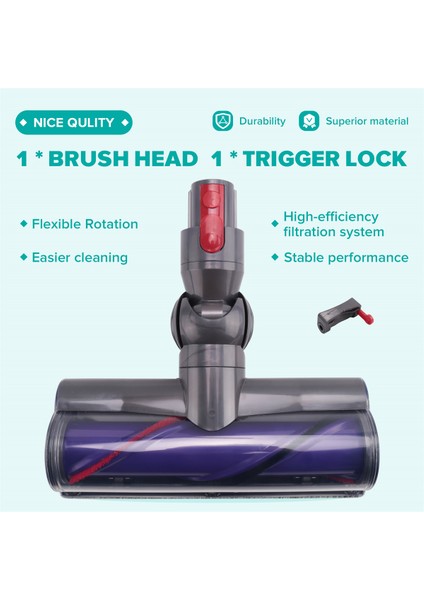 Dyson V7 V8 V10 V11 V15 Elektrikli Süpürge Zemin Fırçası Başlığı Yedek Parçaları (Yurt Dışından) fırsatları