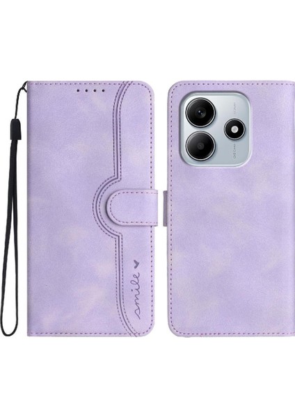 Xiaomi Redmi Note 14 4g Dahili Mıknatıs Kapağı Premium Pu ile Uyumlu (Yurt Dışından)