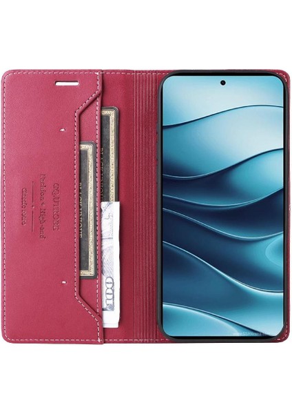 Xiaomi Redmi Note 14 4g Rfıd Engelleme Cüzdan Darbeye Dayanıklı Için Flip Case (Yurt Dışından) modelleri