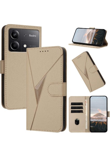 Kickstand Fonksiyonu Flip Mobil Pu ile Xiaomi Poco X6 Neo 5g Için Flip Case (Yurt Dışından)