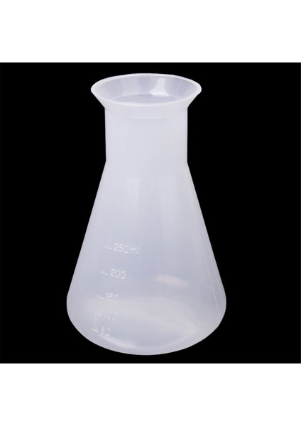 Plastik Şeffaf Laboratuvar Kimyasal Erlenmeyer Şişeleri Kap Şişe - 250 ml (Yurt Dışından) fırsatları