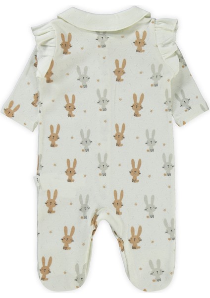 Kız Bebek Patikli Tulum 1-6 Ay Fildişi fiyatları