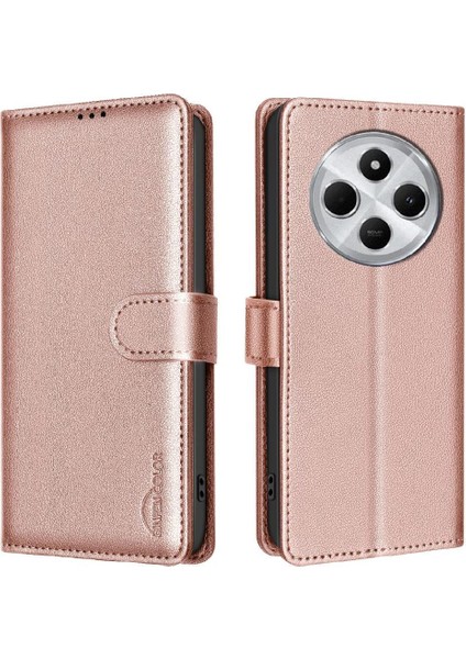 Xiaomi Poco C75 4g Pu Deri Manyetik Cüzdan Kart Tutucu Için Flip Case (Yurt Dışından)