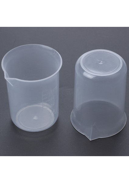 50ML Dereceli Bardak Şeffaf Plastik Ölçüm Kabı Laboratuvar Için 2 Adet (Yurt Dışından)