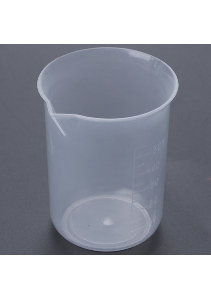 50ML Dereceli Bardak Şeffaf Plastik Ölçüm Kabı Laboratuvar Için 2 Adet (Yurt Dışından)