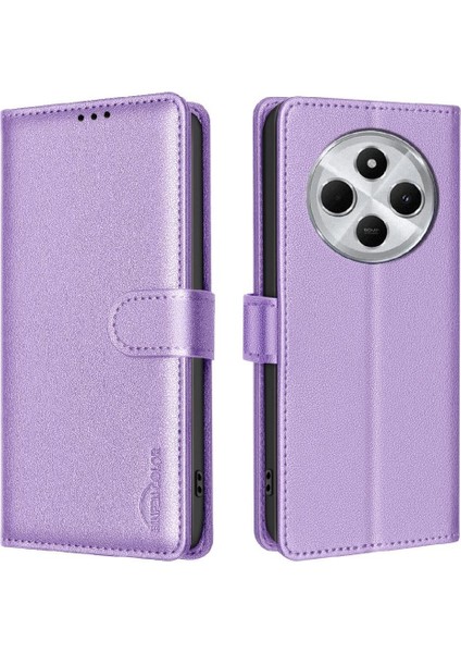 Xiaomi Poco C75 4g Pu Deri Manyetik Cüzdan Kart Tutucu Için Flip Case (Yurt Dışından)