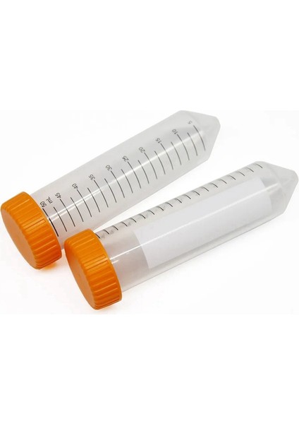 50 Adet Konik Santrifüj Tüpü 50ML Plastik Vidalı Kapaklı Uçlu Alt Test Tüpleri (Yurt Dışından)