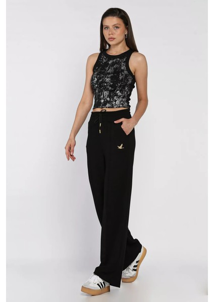 Kadın Baskılı Bol Paça Eşofman Altı P-00017381 fiyatları