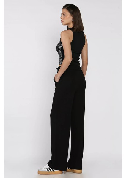 Kadın Baskılı Bol Paça Eşofman Altı P-00017381 modelleri