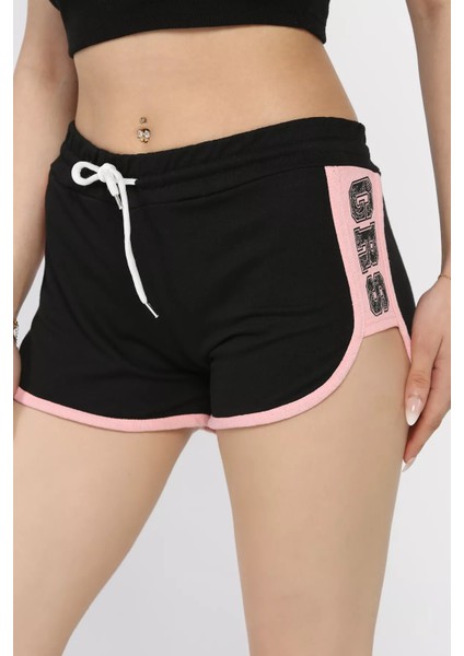 Kadın Baskılı Mini Şort P-00017279