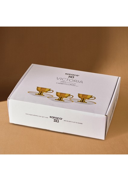 Victoria 6 Kişilik Kahve Fincanı 90 ml