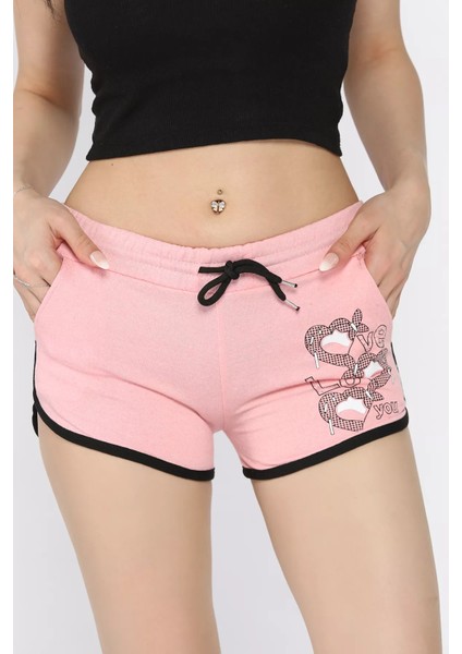 Baskılı Kadın Mini Şort P-00017281