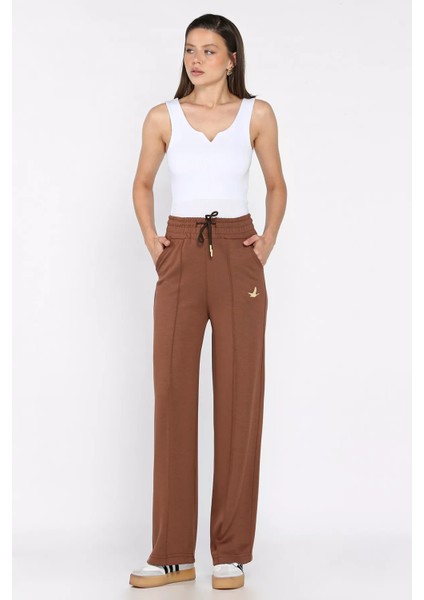 Kadın Baskılı Bol Paça Eşofman Altı P-00017381