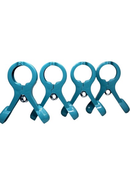 Turkuaz Çok Amaçlı Plaj Şezlong ve Masa Sabitleyici, Havlu ve Battaniye Bağlama Aparatı