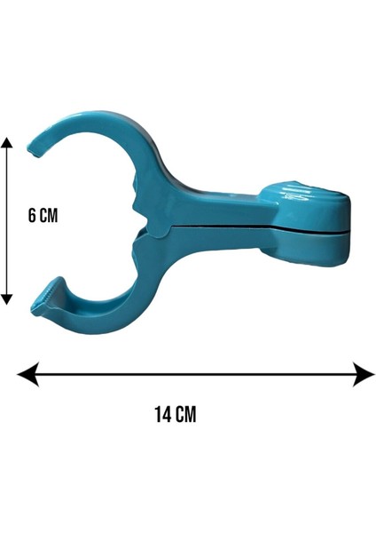 Turkuaz Çok Amaçlı Plaj Şezlong ve Masa Sabitleyici, Havlu ve Battaniye Bağlama Aparatı