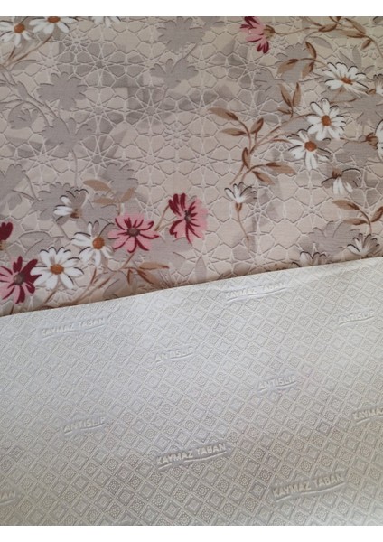 Çiçekli Kaymaz Yolluk - Yıkanabilir Dört Mevsim Halı | Salon, Banyo, Balkon, Genç Odası fiyatları