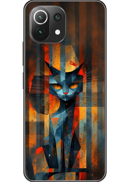 Xiaomi Mi 11 Lite Uyumlu Şeffaf Kılıf Aesthetic 2 Tasarımlı