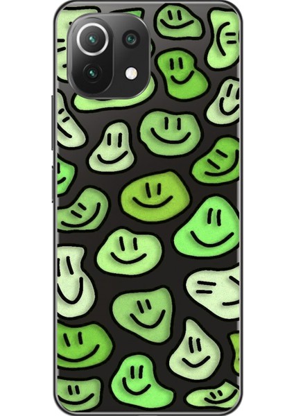 Xiaomi Mi 11 Lite Uyumlu Şeffaf Kılıf Wallpaper 9 Tasarımlı