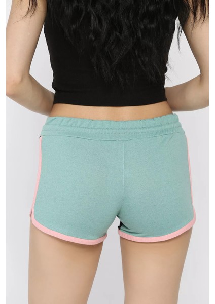 Kadın Biyeli Baskılı Mini Şort P-00017284