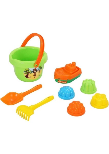 Gemili Kum Kovası Seti, Yeşil, Renkli, Eğlenceli ve Dayanıklı Çocuk Oyun Seti