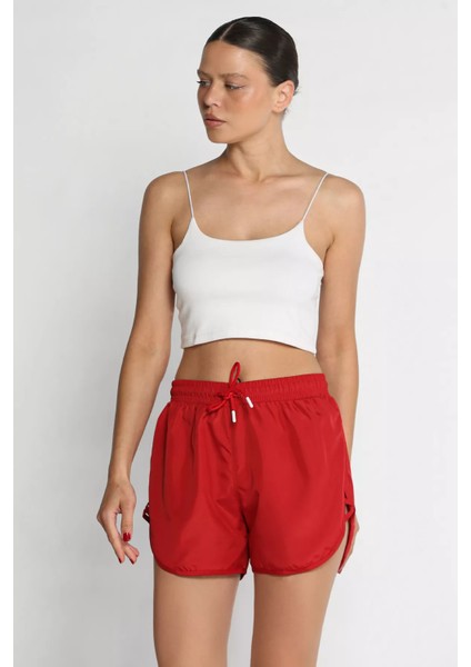 Kadın Yan Çapraz Şeritli Deniz Şortu P-00017249