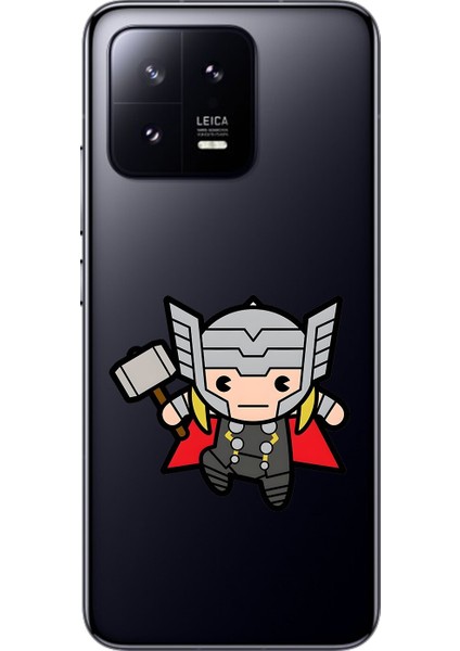 Xiaomi Mi 13 Uyumlu Şeffaf Kılıf Chibi 5 Tasarımlı