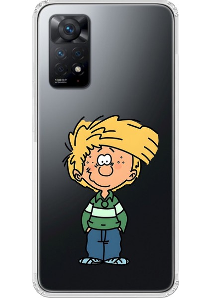Xiaomi Redmi Note 11 Pro Uyumlu Şeffaf Kılıf Cartoon 2 Tasarımlı