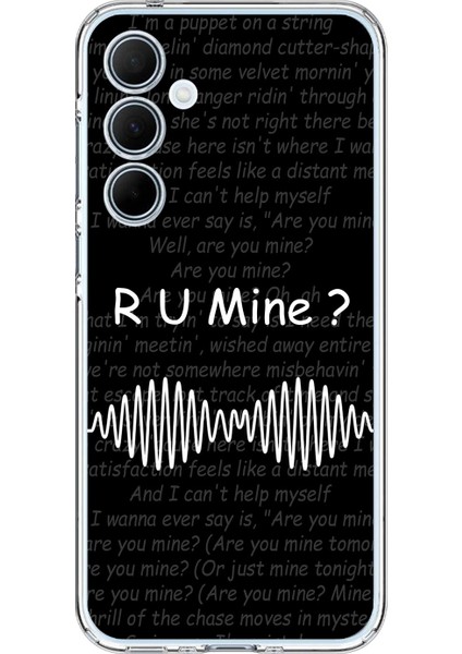 Samsung Galaxy A35 Uyumlu Şeffaf Kılıf R U Mine Tasarımlı
