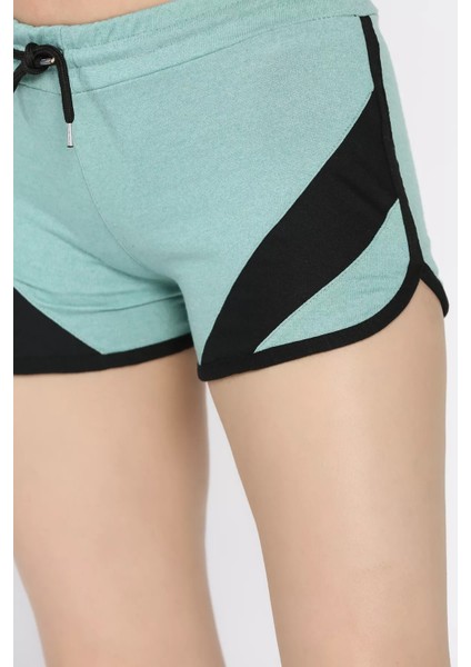 Biyeli Kadın Baskılı Mini Şort P-00017288 fırsatları