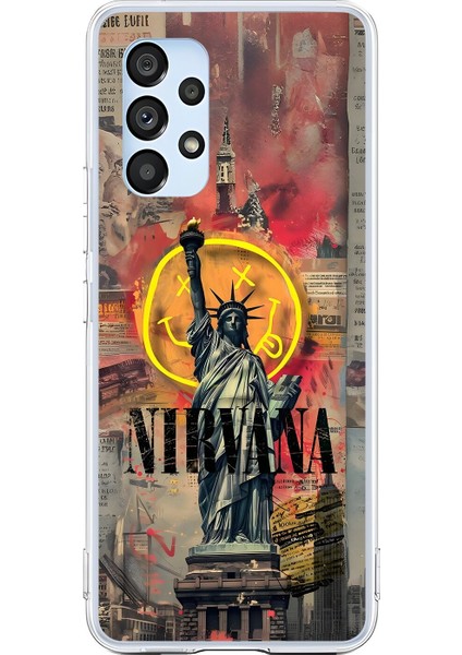 Samsung Galaxy A53 Uyumlu Şeffaf Kılıf Aesthetic 3 Tasarımlı