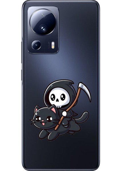 Xiaomi Mi 13 Lite Uyumlu Şeffaf Kılıf New Minies 2 Tasarımlı