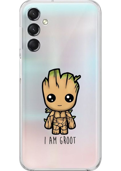 Samsung Galaxy A24 Uyumlu Şeffaf Kılıf Chibi 1 Tasarımlı