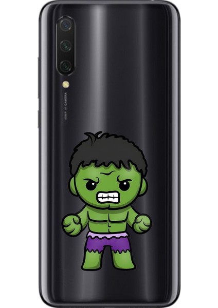 Xiaomi Mi 9 Lite Uyumlu Şeffaf Kılıf Chibi 3 Tasarımlı