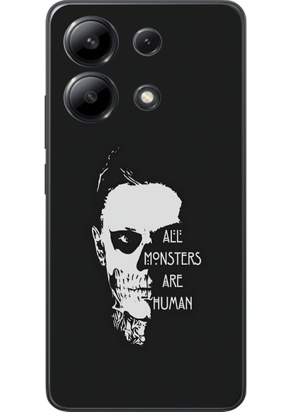Xiaomi Redmi Note 13 Uyumlu Şeffaf Kılıf American Horror Story Tasarımlı