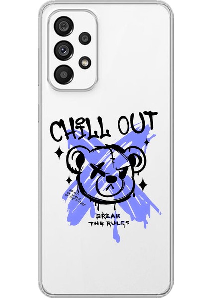 Samsung Galaxy A73 Uyumlu Şeffaf Kılıf Graffiti 8 Tasarımlı