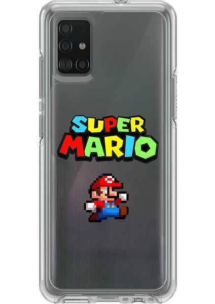 Samsung Galaxy A71 Uyumlu Şeffaf Kılıf 2 Mario Tasarımlı