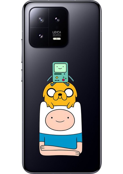 Xiaomi Mi 13 Uyumlu Şeffaf Kılıf Cartoon 1 Tasarımlı