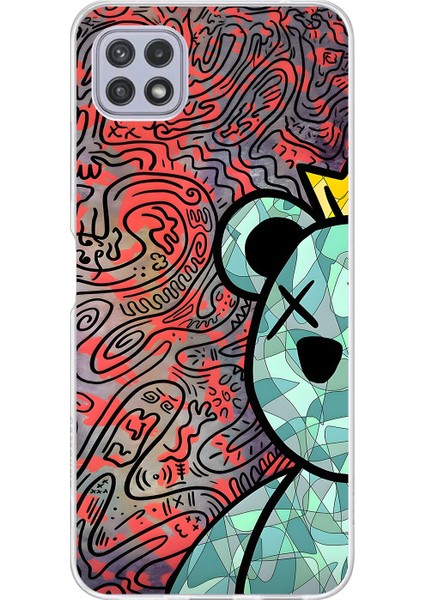 Samsung Galaxy A22 Uyumlu Şeffaf Kılıf Graffiti 12 Tasarımlı