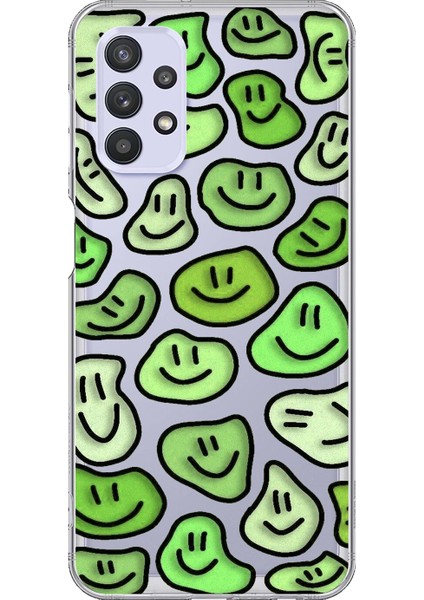 Samsung Galaxy A32 Uyumlu Şeffaf Kılıf Wallpaper 9 Tasarımlı