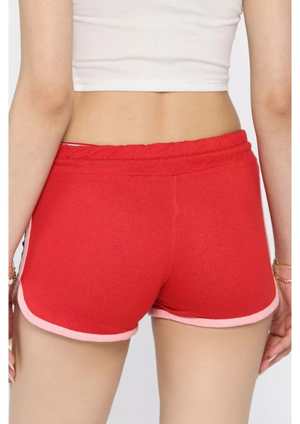 Kadın Biyeli Baskılı Mini Şort P-00017284